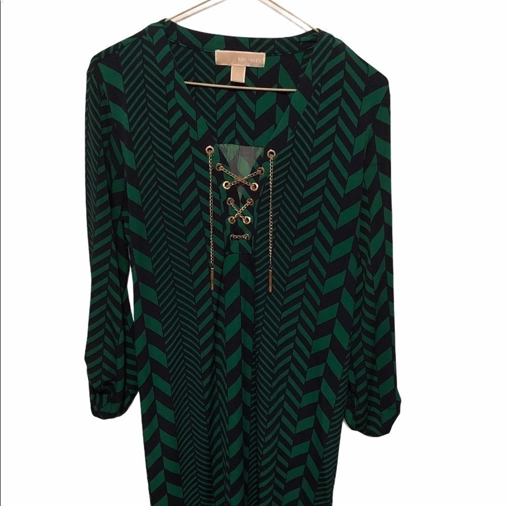 Green Midi Dress Small by Michael Kors - MICHAEL MICHAEL KORS